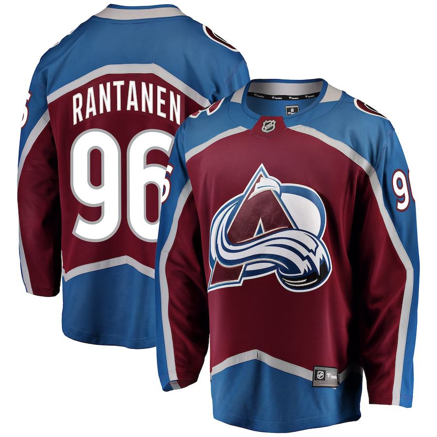 Men Colorado Avalanche #96 Mikko Rantanen Fanatics Branded Burgundy Home Premier Breakaway Player NHL Jersey